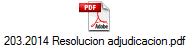 203.2014 Resolucion adjudicacion.pdf