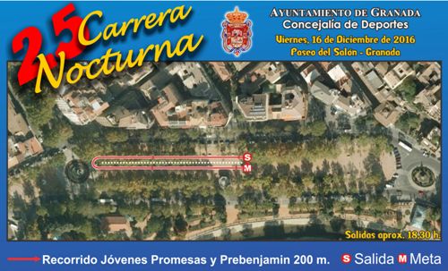 ©Ayto.Granada: Carrera Nocturna -  Circuito Jóvenes Promesas y Prebenjamín