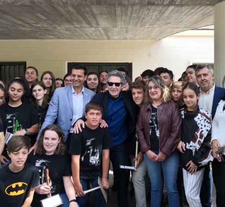 ©Ayto.Granada: El alcalde celebra el proyecto 'A la luz de la luna' del IES Abayzn que muestra en la calle sus propuesta culturales y didcticas