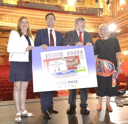 ©Ayto.Granada: El Teatro Isabel, la Catlica ilustrar cinco millones y medio de cupones que la ONCE vender en Espaa en su sorteo del 1 de julio
