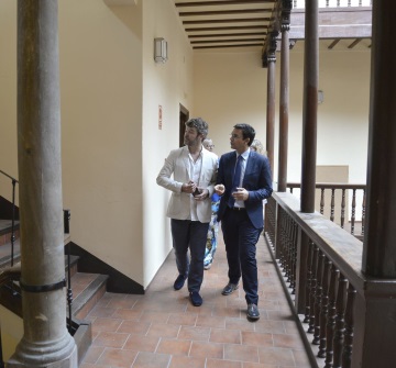 ©Ayto.Granada: El alcalde y Pablo Heras visitan el edifiico de San Mats que el Ayuntamiento cede al Festival Internacional de Msica y Danza