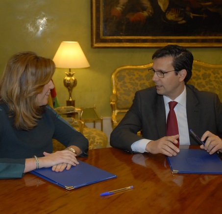 ©Ayto.Granada: El alcalde arranca el compromiso de la presidenta de la Junta para el soterramiento del AVE
