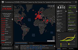 Mapa del coronavirus en tiempo real