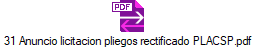 31 Anuncio licitacion pliegos rectificado PLACSP.pdf