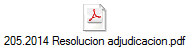 205.2014 Resolucion adjudicacion.pdf