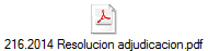 216.2014 Resolucion adjudicacion.pdf