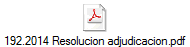 192.2014 Resolucion adjudicacion.pdf