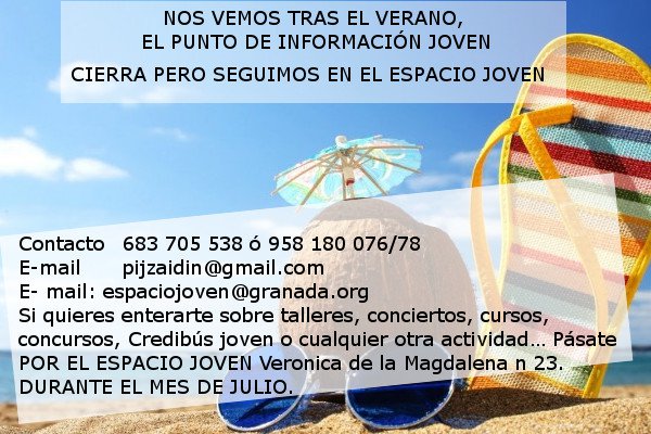 ©Ayto.Granada: Enredate: NOS VAMOS DE VERANO