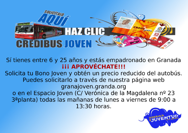 ©Ayto.Granada: Enredate: Credibus horario de verano.