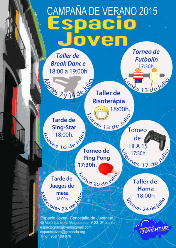 ©Ayto.Granada: Enredate: Actividades Espacio Joven Julio