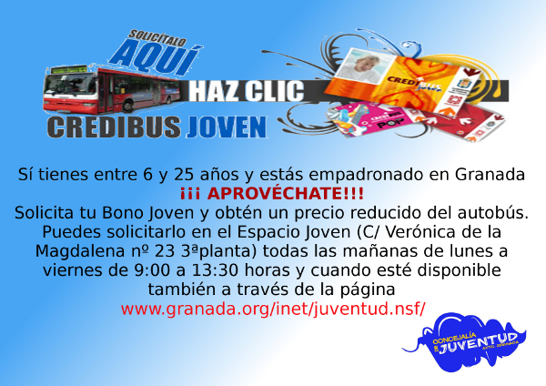 ©Ayto.Granada: Enredate: Credibus horario de verano.