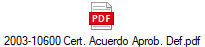 2003-10600 Cert. Acuerdo Aprob. Def.pdf