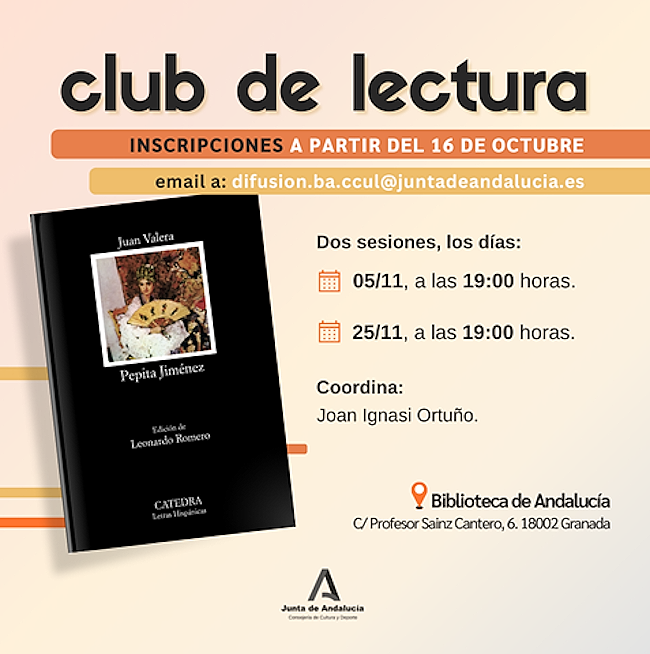 Club de lectura: Pepita Jimnez de Juan Valera