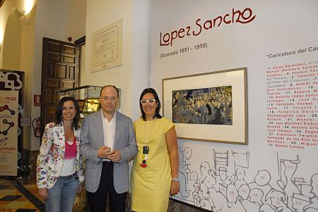 ©Ayto.Granada: EL AYUNTAMIENTO EXPONE LA FAMOSA CARICATURA DEL DIBUJANTE GRANADINO LPEZ SANCHO, CONCURSO DEL CANTE JONDO